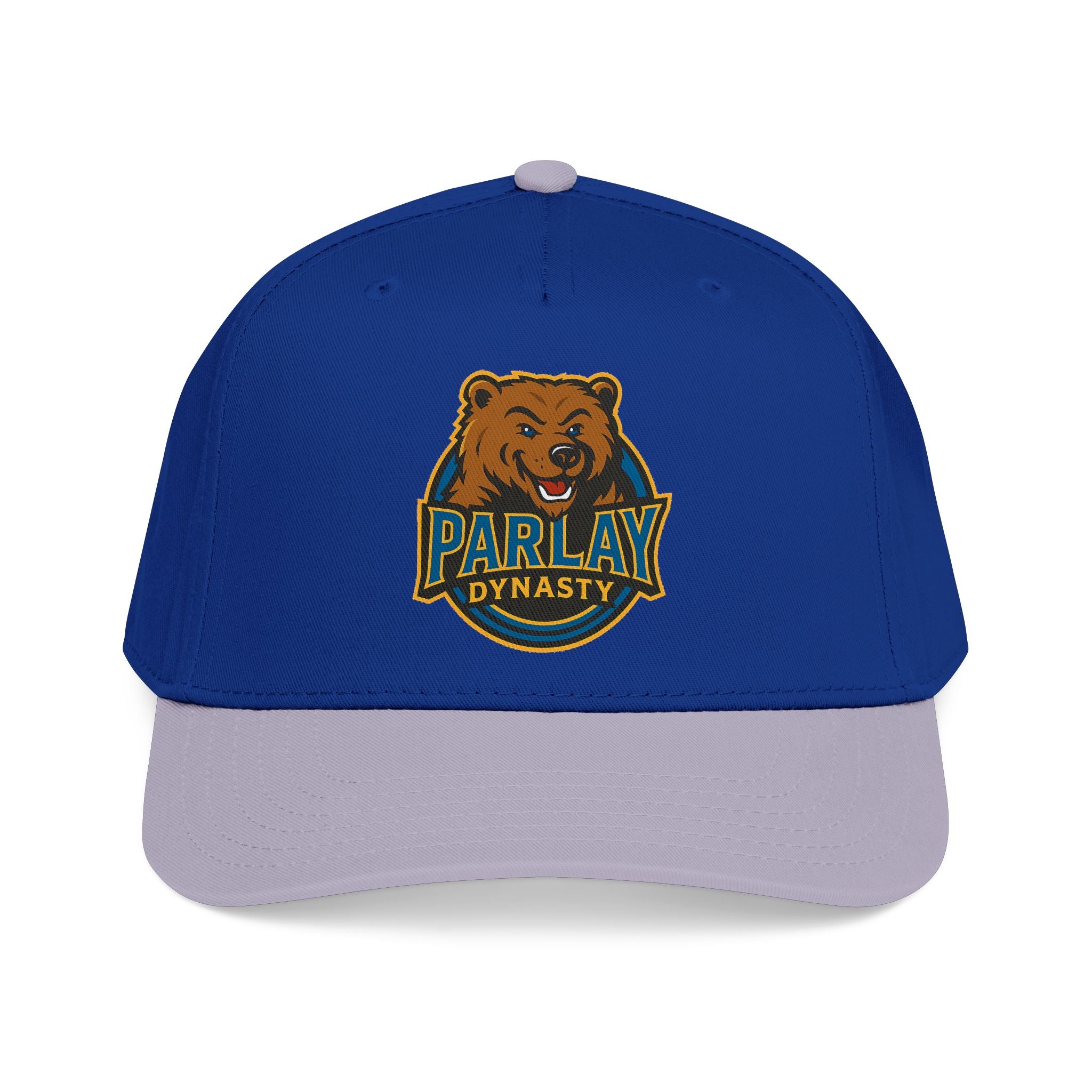 Parlay Dynasty Bear Mid-Profile Baseball Cap — Embroidered Sports Team Hat