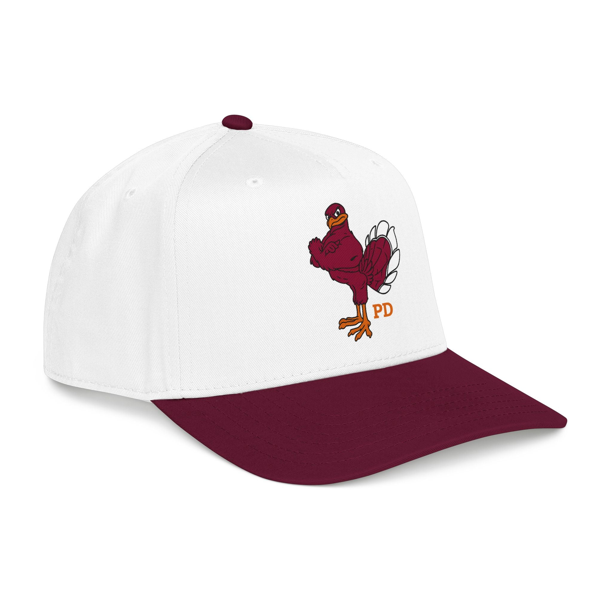 Virginia Tech Inspired Hokie Bird Baseball Cap - Embroidered PD Logo