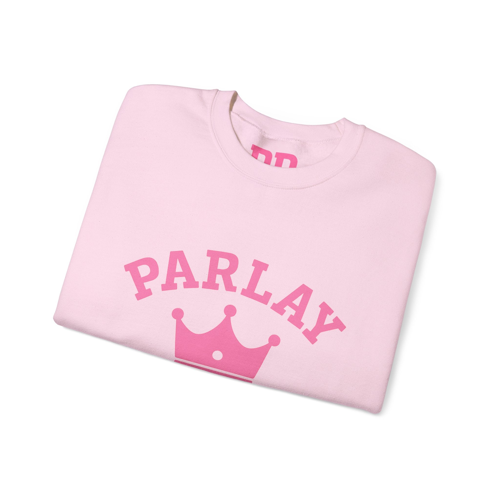 Parlay Dynasty Crewneck Sweatshirt — Pink Crown Logo Sports Fan Pullover