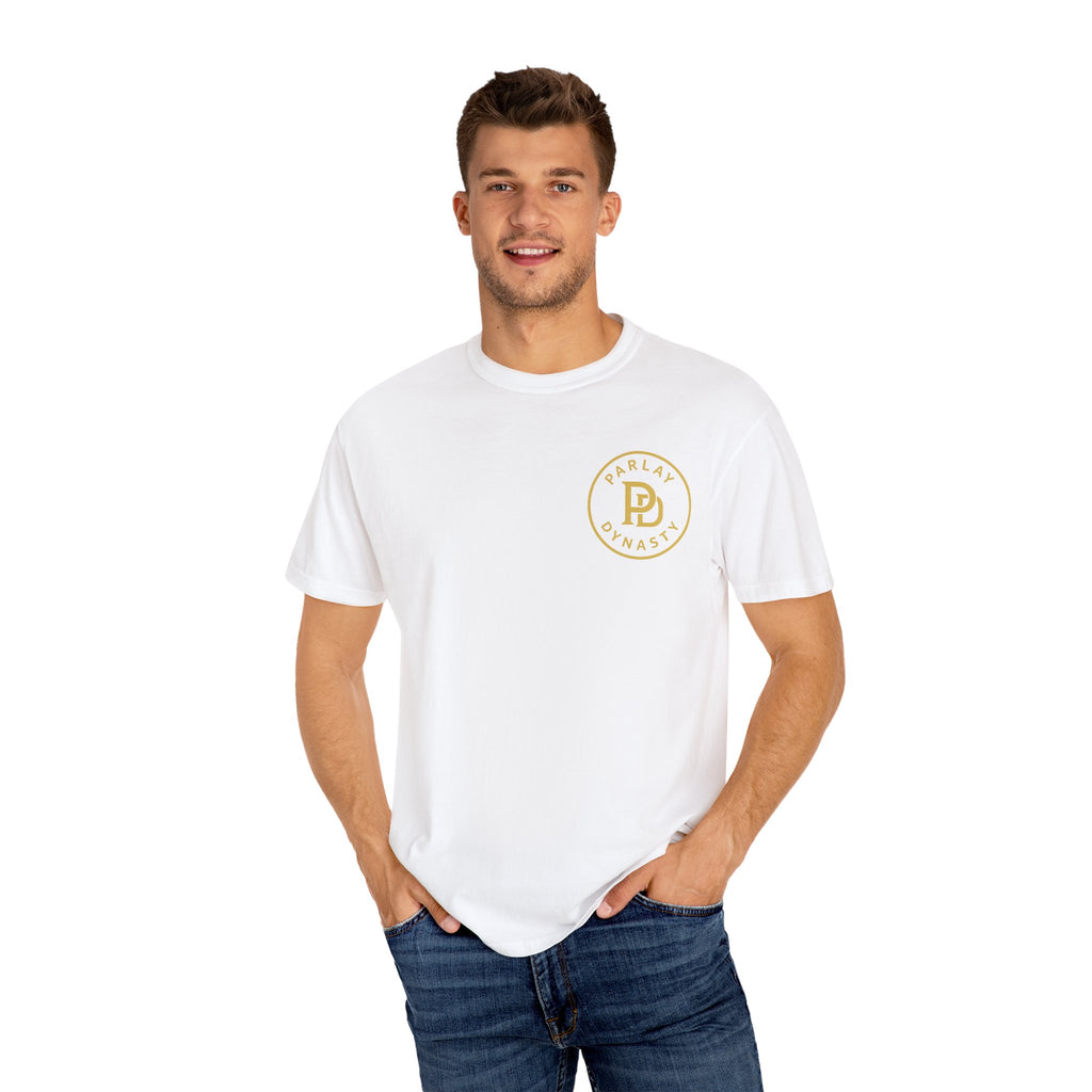 Parlay Dynasty Logo T‑Shirt — "Need More Free Play" Casino Sports Betting Tee