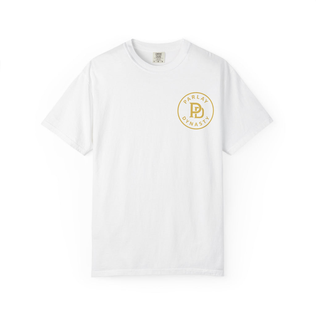 Parlay Dynasty Logo T‑Shirt — "Need More Free Play" Casino Sports Betting Tee