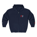 Zip Hoodie with Small Smiley Logo – Casual Everyday Full-Zip Sweatshirt