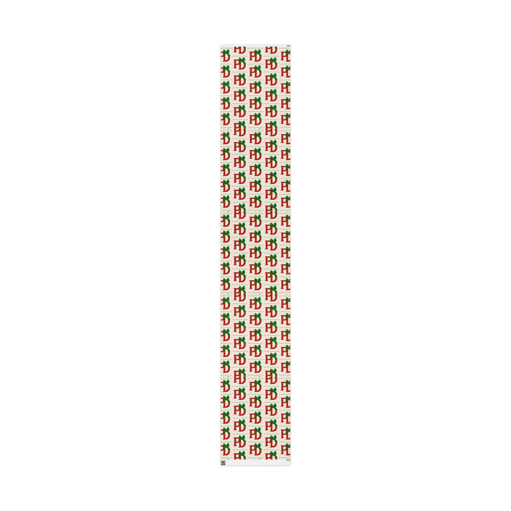 Christmas ‘Ho Ho Ho’ Wrapping Paper Roll — Festive Red & Green Holiday Gift Wrap