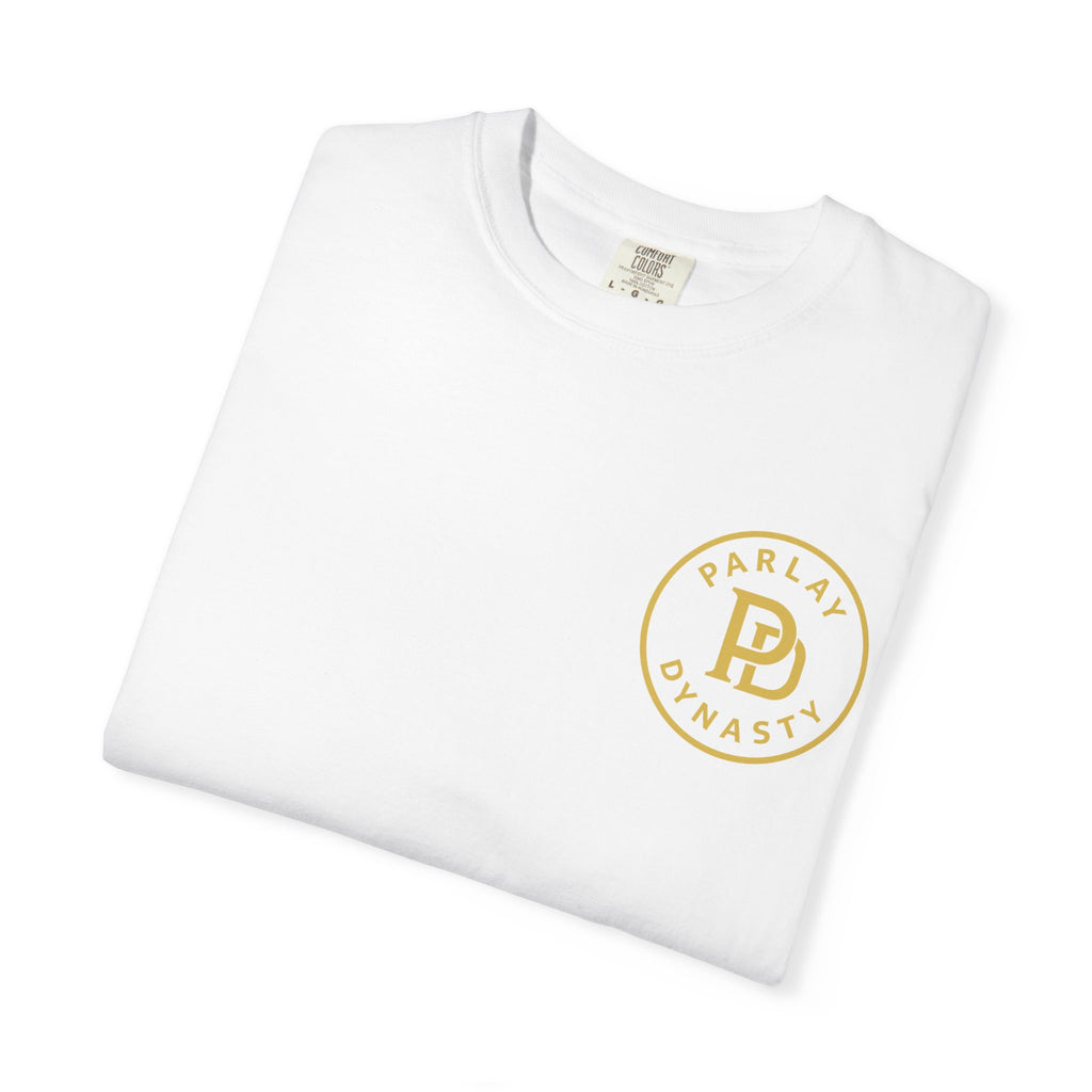 Parlay Dynasty Logo T‑Shirt — "Need More Free Play" Casino Sports Betting Tee