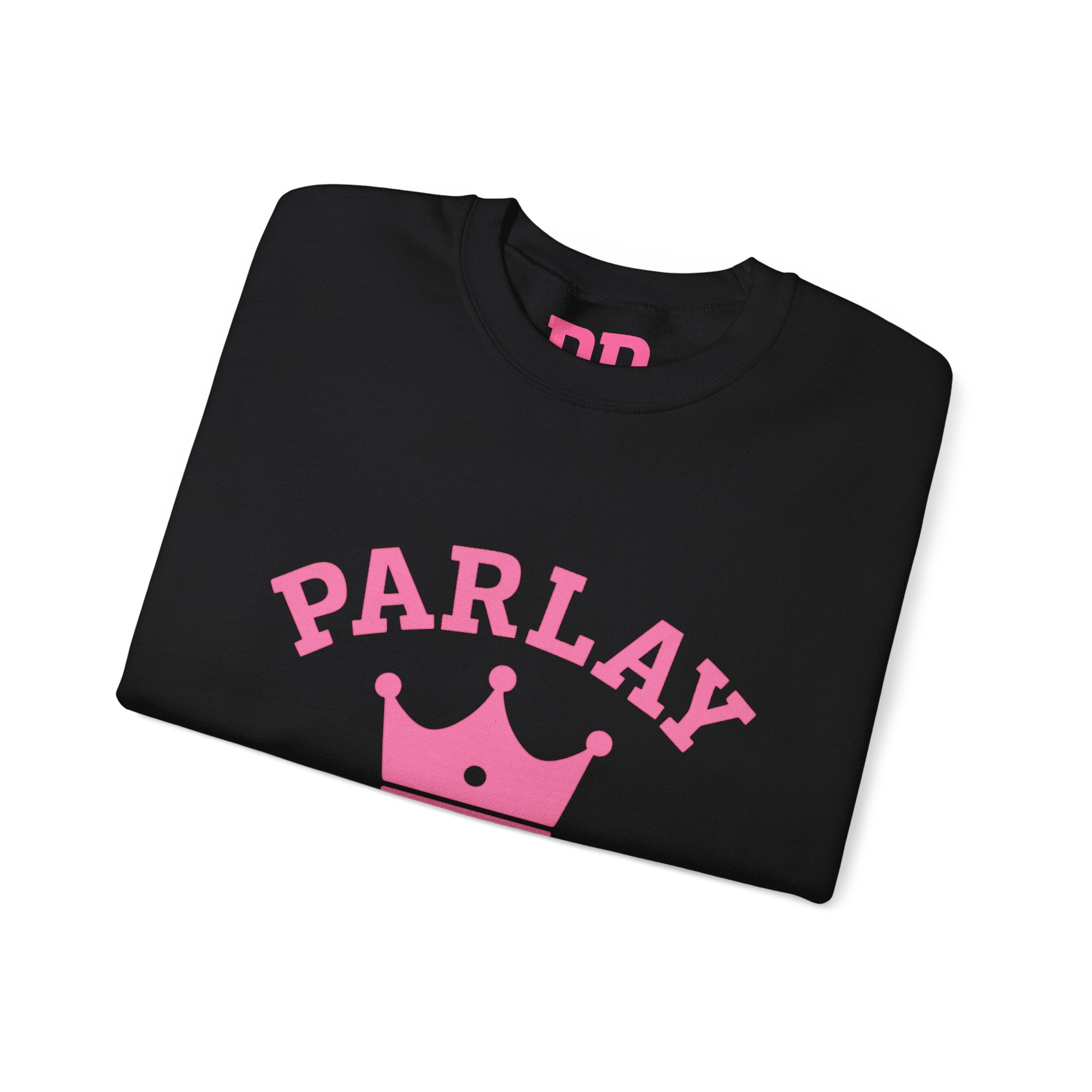 Parlay Dynasty Crewneck Sweatshirt — Pink Crown Logo Sports Fan Pullover