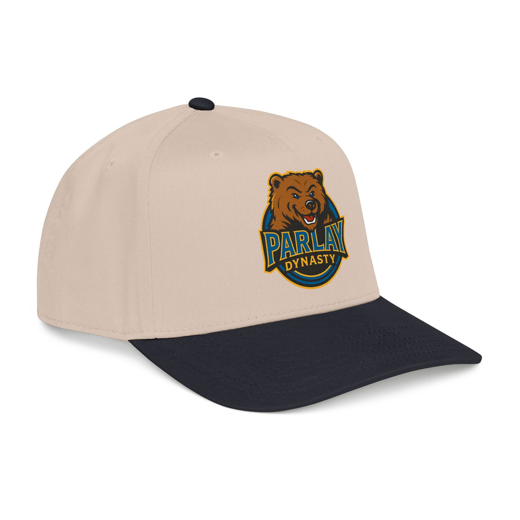 Parlay Dynasty Bear Mid-Profile Baseball Cap — Embroidered Sports Team Hat