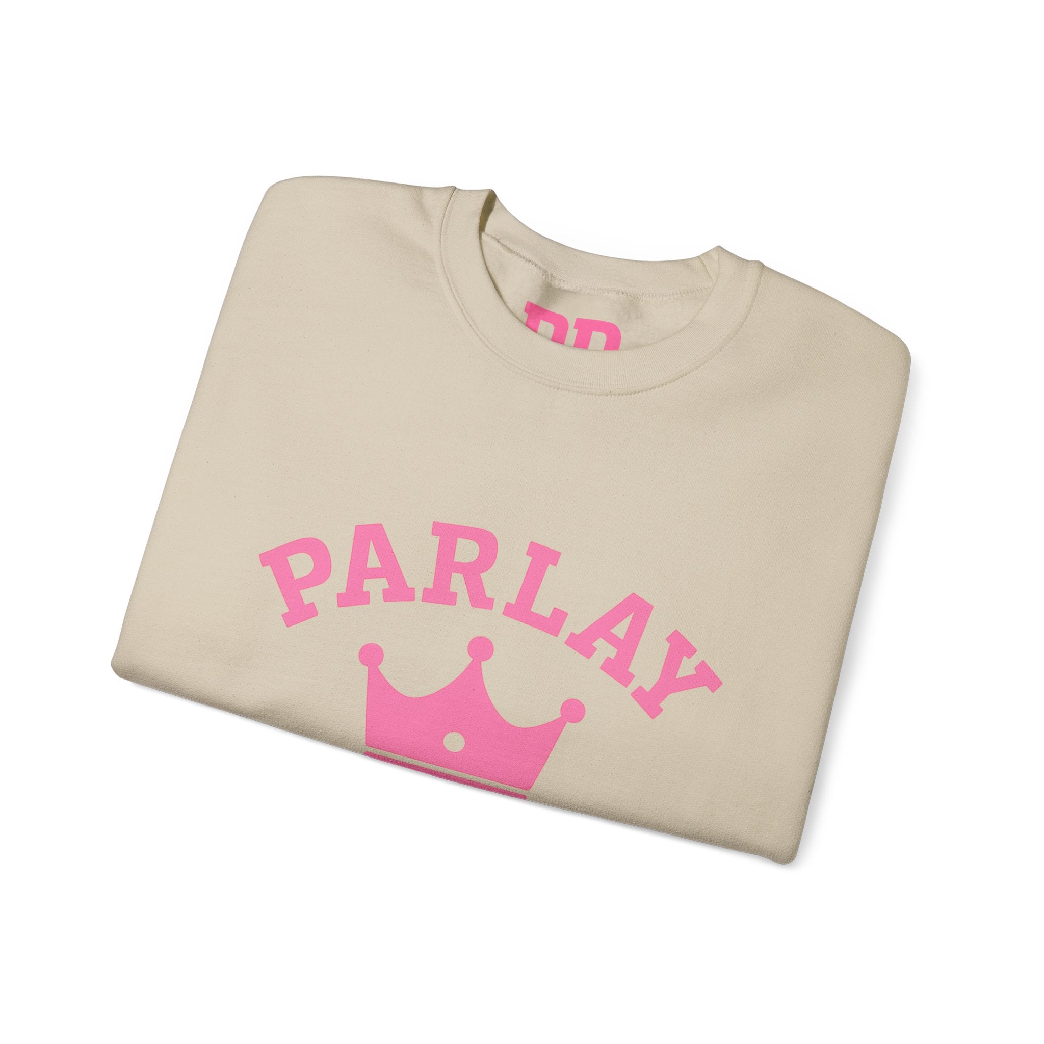 Parlay Dynasty Crewneck Sweatshirt — Pink Crown Logo Sports Fan Pullover