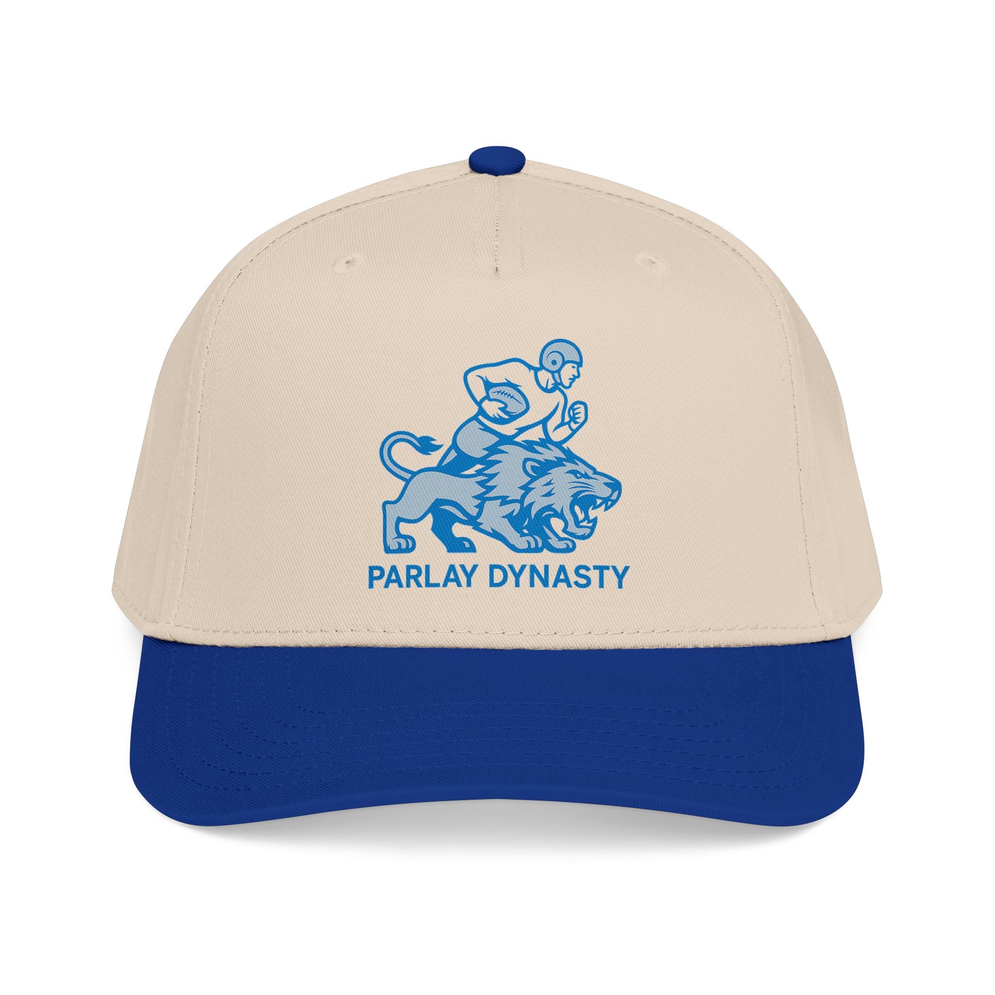 Parlay Dynasty Lion Football Logo Baseball Cap