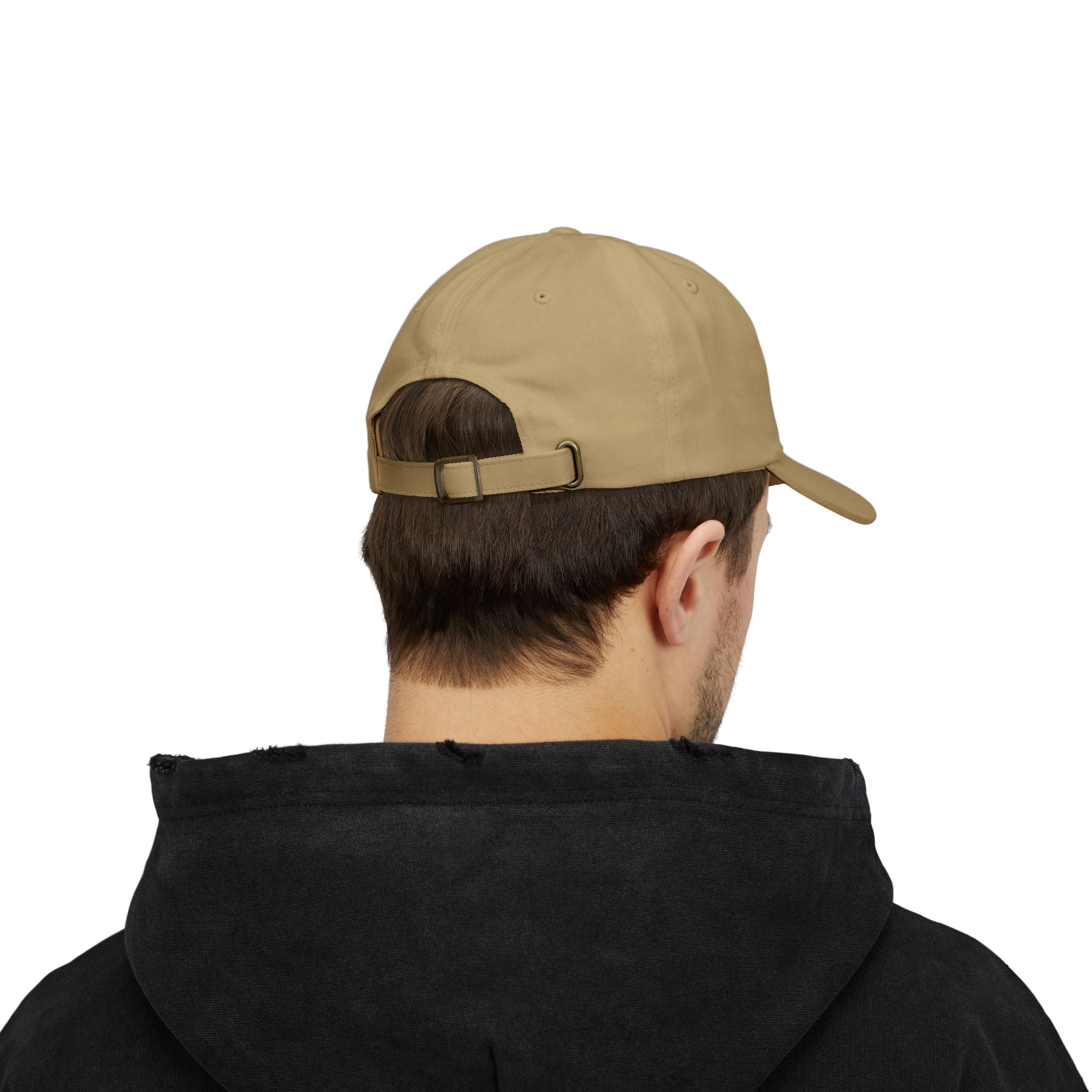 Embroidered PD Dad Cap — Vintage Script Patch Baseball Hat