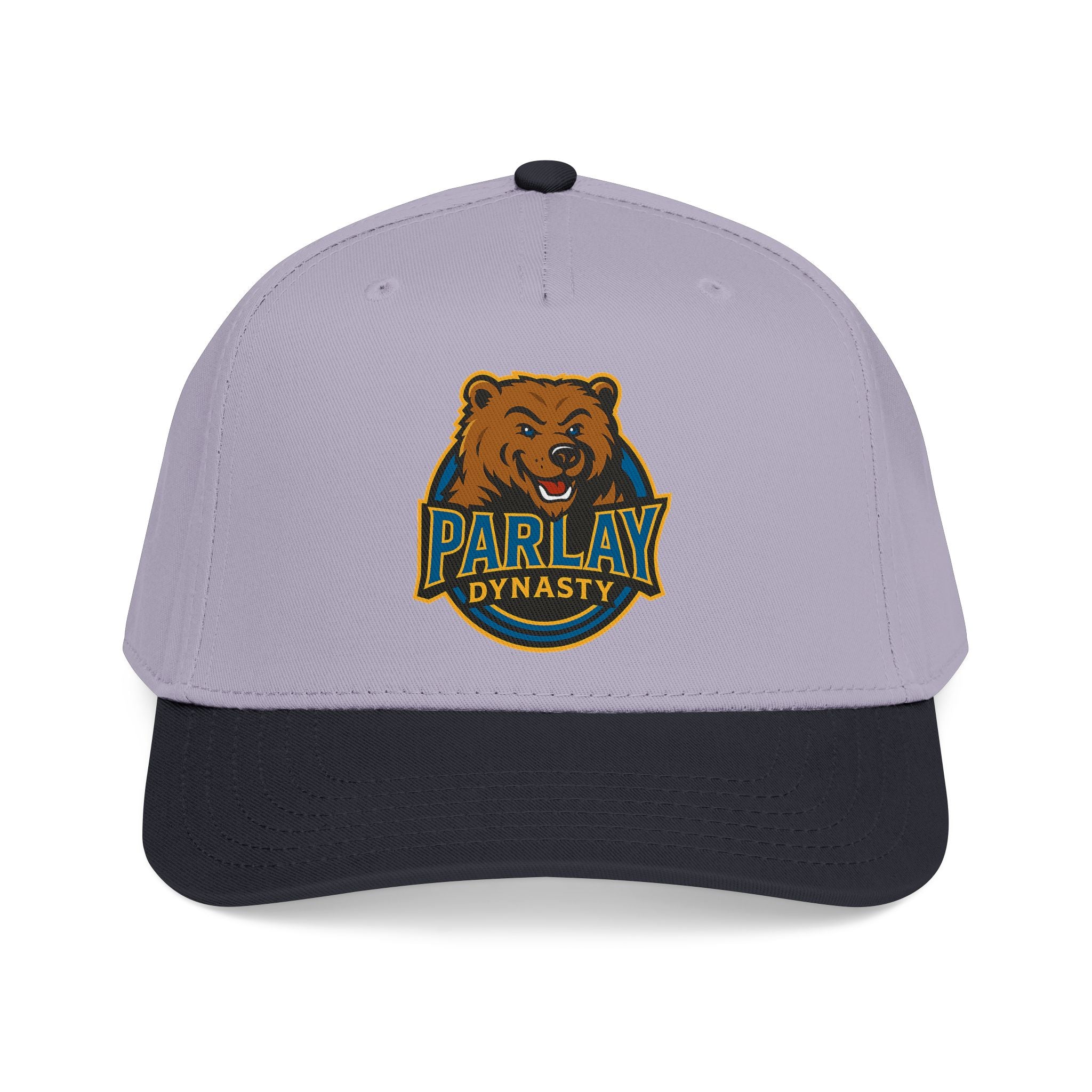 Parlay Dynasty Bear Mid-Profile Baseball Cap — Embroidered Sports Team Hat