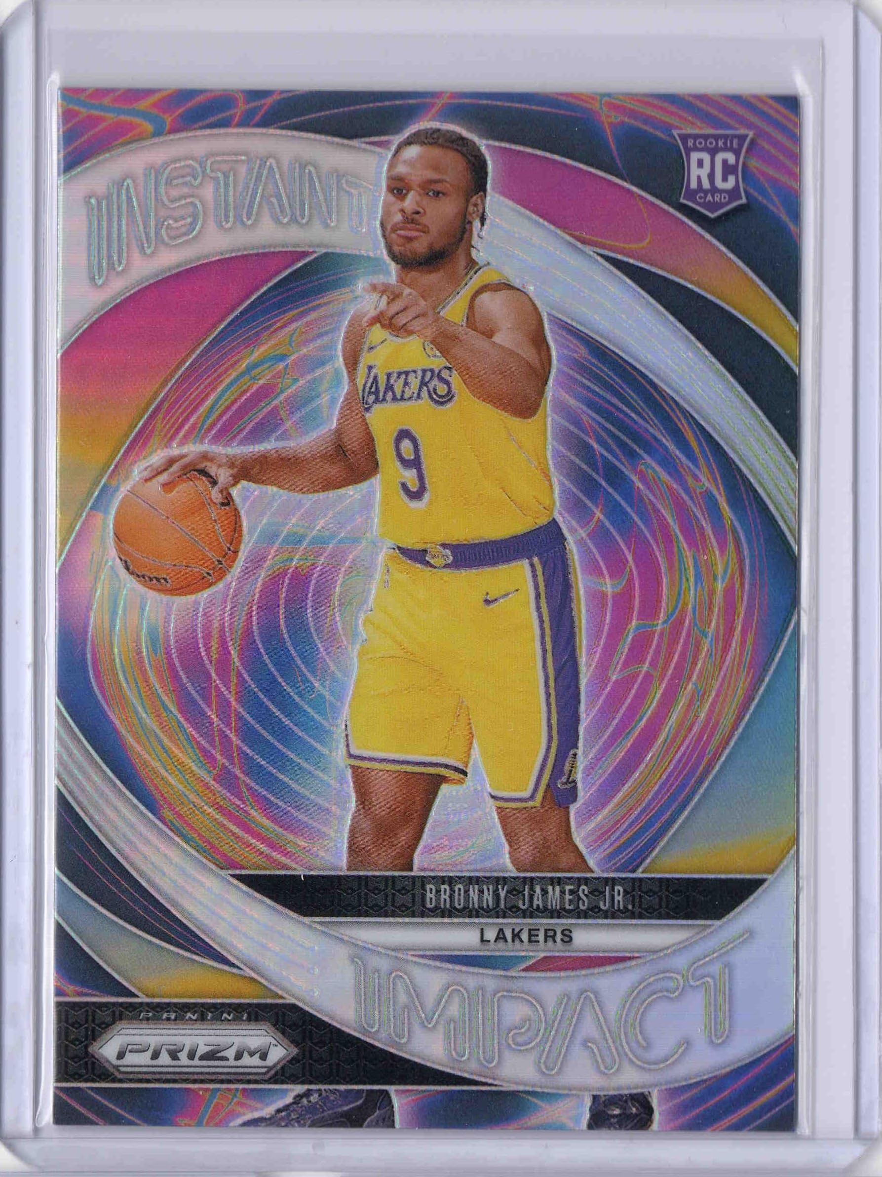 2024-25 Panini Prizm Instant Impact Silver #7 Bronny James Jr. – Rookie Year