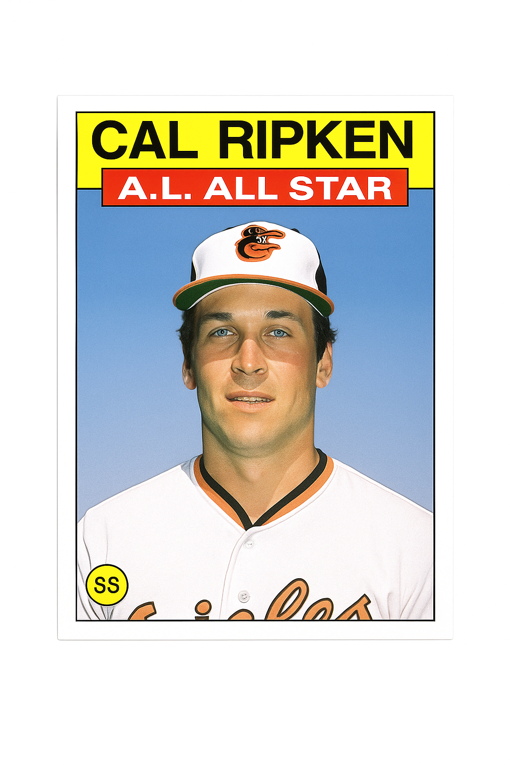 1986 Topps Cal Ripken Jr. A.L. All-Star – Vintage Baseball Card